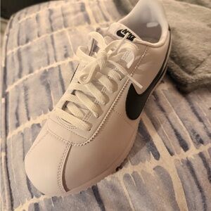 Nike Cortez White and Black Classic 1970’s Retro Sneakers brand new in the box.
